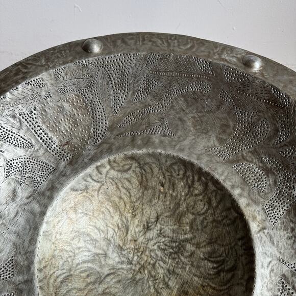 Haitian Hand-Forged Steel Large Platter - Signed - Picture 8 of 8
